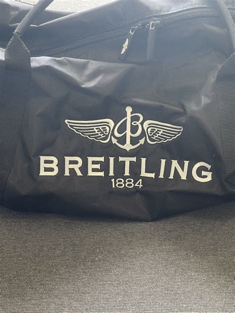 Breitling LARGE DUFFLE BAG Ready For Duty Black BRAND .